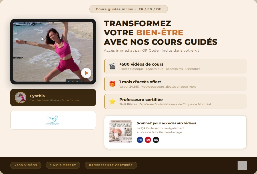 Cours de Pilates avec Cynthia St-Amand